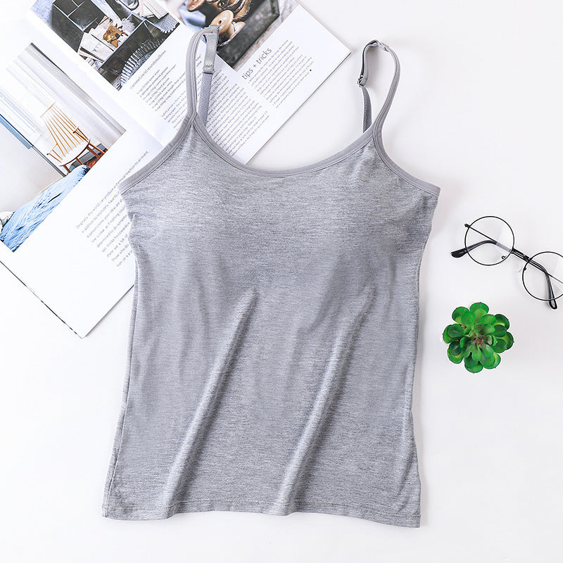 THE 2-IN-1 Tank Top with Built in Bra Camisole