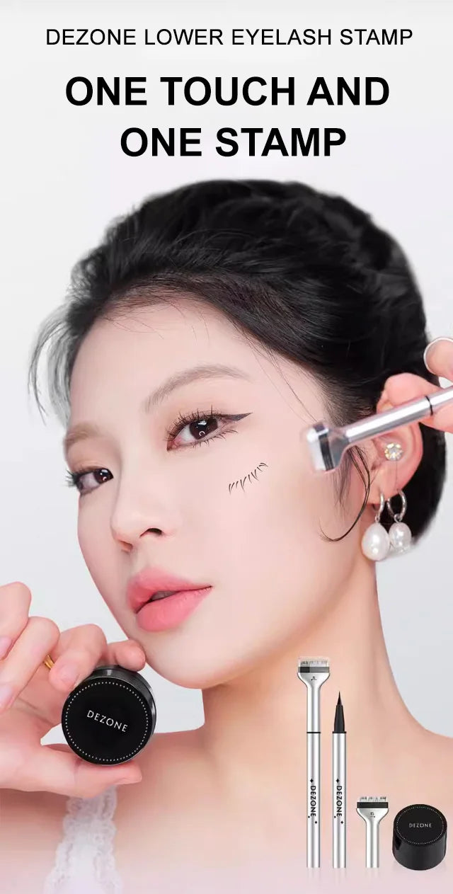 Dual-Ended Waterproof Eyelash Stamp Eyeliner Pen