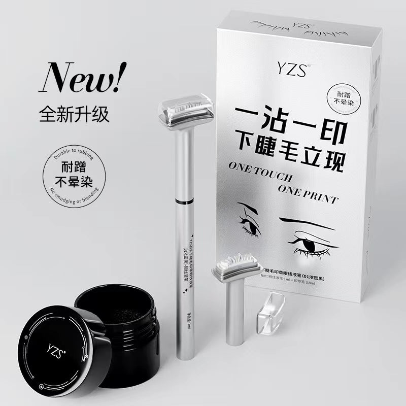 Dual-Ended Waterproof Eyelash Stamp Eyeliner Pen