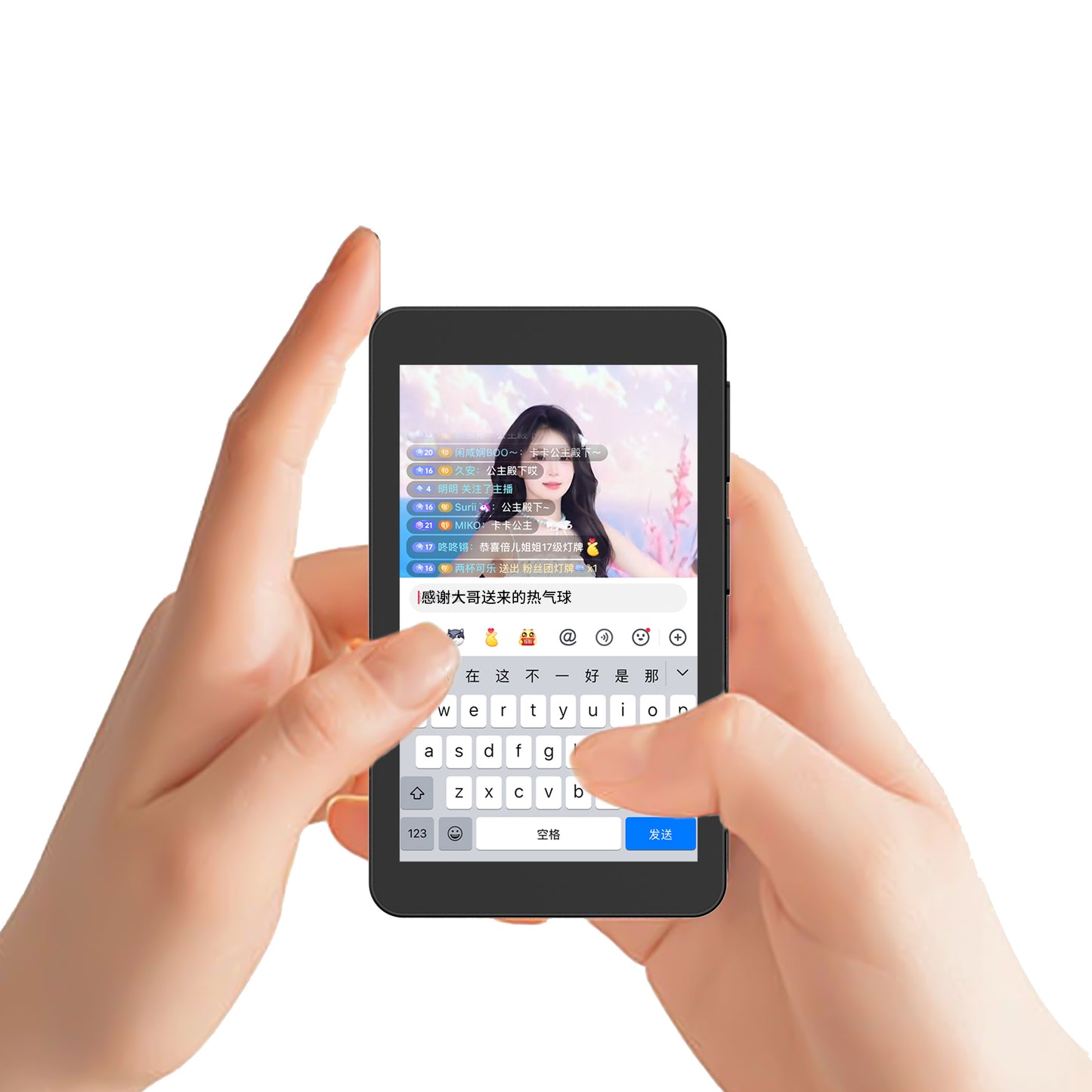 New Touch Control wireless phone selfie magnetic display phone rear split screen