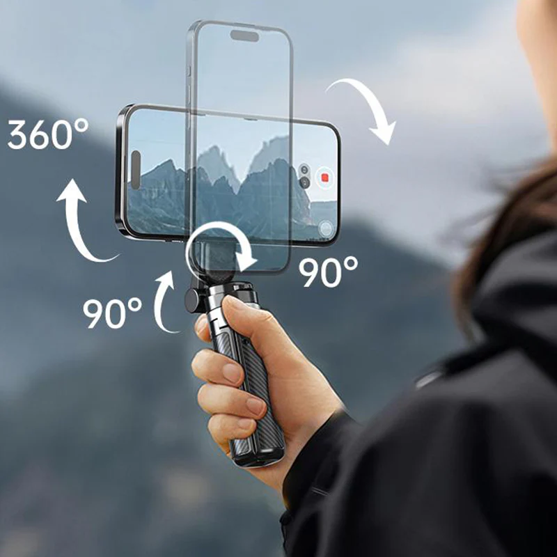 🔥4-in-1 Multifunctional 360° Rotation Magnetic Selfie Stick