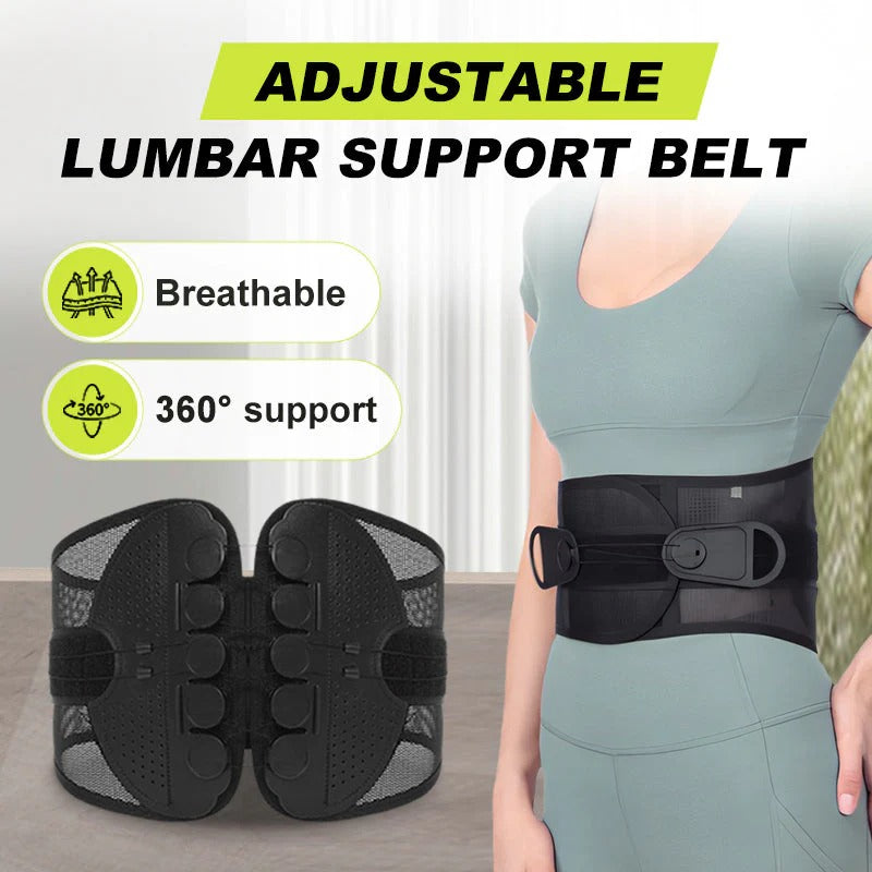 🔥Adjustable Single Pull Lumbar Back Support Brace