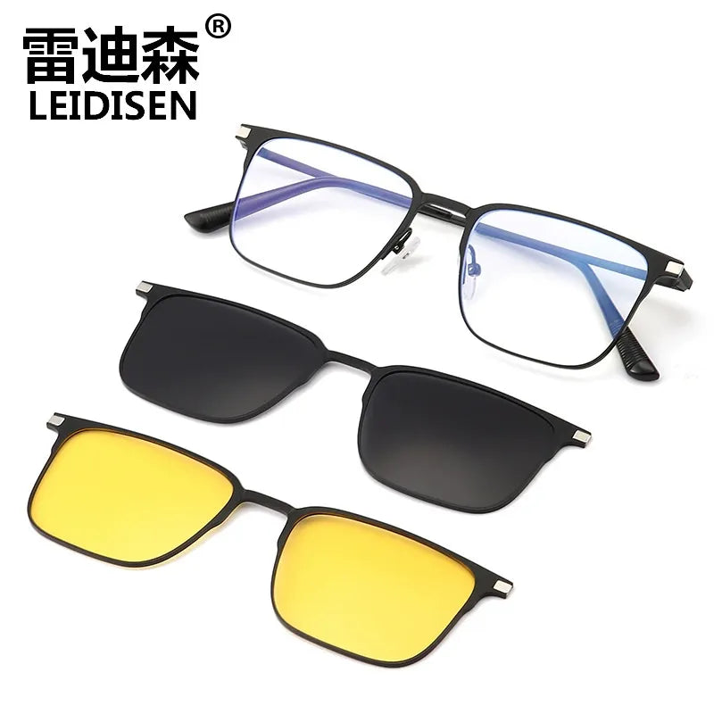 New polarized sunglasses with magnetic closure