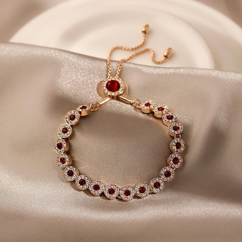 Red light luxury retro bracelet