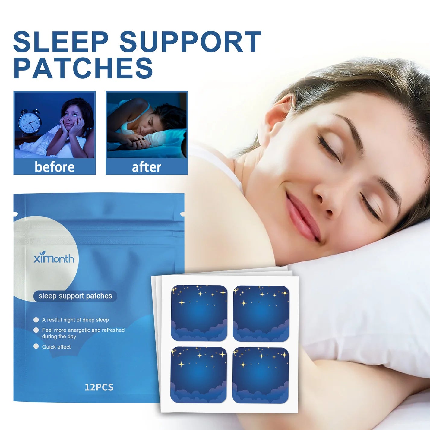 নিখুঁতভাবে বিশ্রামের ঘুম এবং উজ্জীবিত সকাল - Sleep Patches