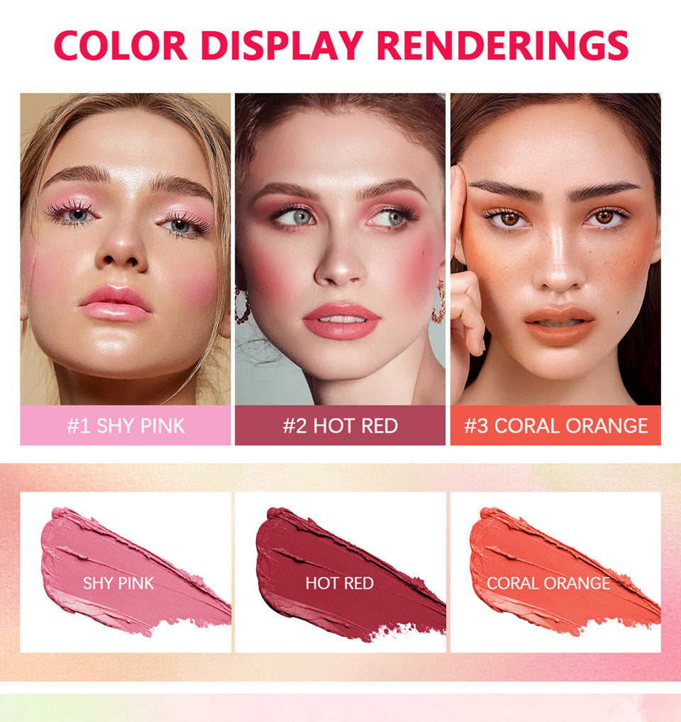 3-In-1 Contouring Lipstick and Blush Stick