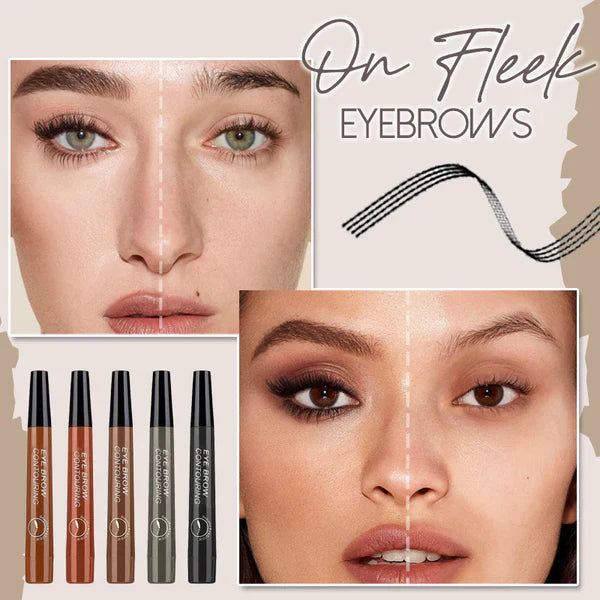 Waterproof and sweat-proof four-pronged eyebrow pencil🎁Buy 1 Get 1 Free