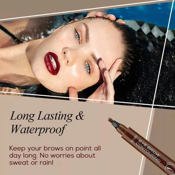 Waterproof and sweat-proof four-pronged eyebrow pencil🎁Buy 1 Get 1 Free