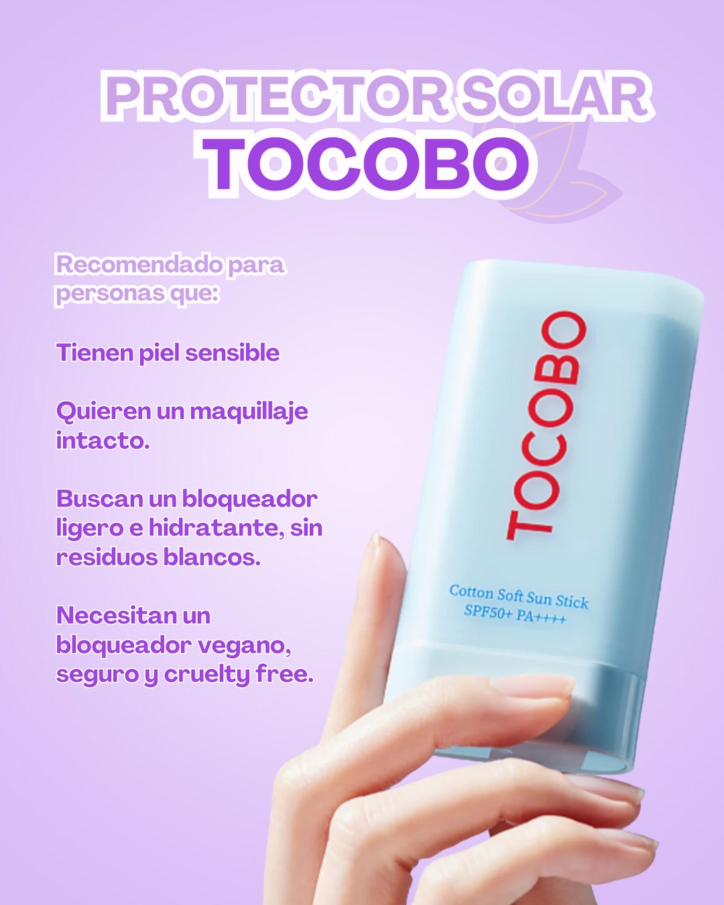 TOCOBO -Cotton Soft / New* Cooling Sun Stick SPF50+/PA++++