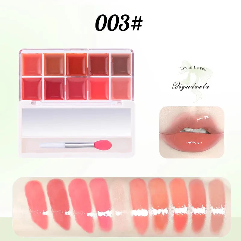 Dudu Lip Ten Color Tinted Lip Jelly Palette