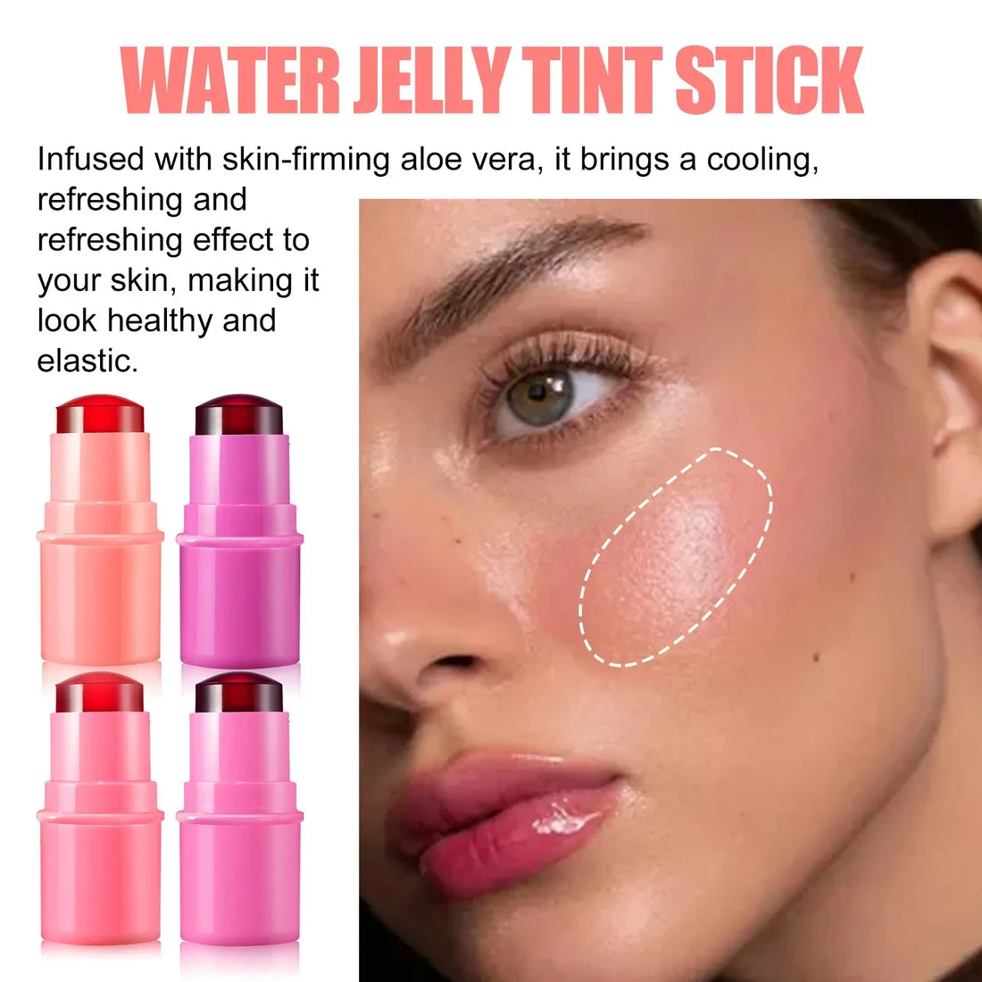 🔥Cooling Water Jelly Lip Stain Cheek Stain