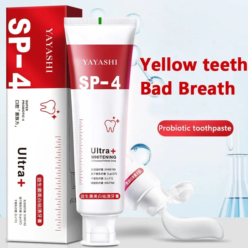 🔥YAYASHI SP-4™ Probiotic Whitening Toothpaste-Removes Years of Stains 🔥(weight:120g)