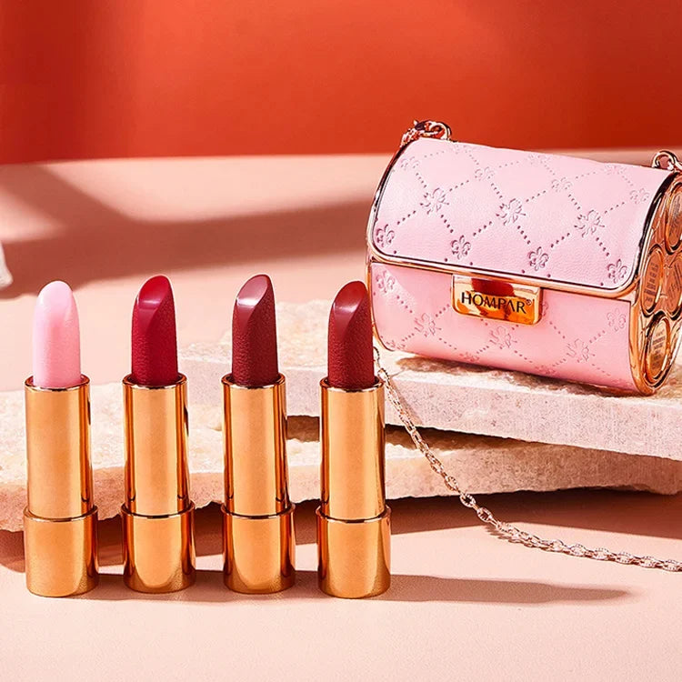 👄Velvet Matte Lipstick Set with Glamour Chain Pouch ( Free Shipping 🔥)