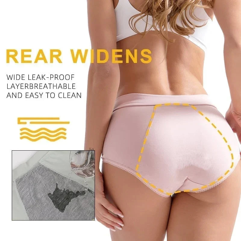 🎉Hot Sale 40% OFF💥PLUS SIZE💥High-waisted Leak Proof Panties