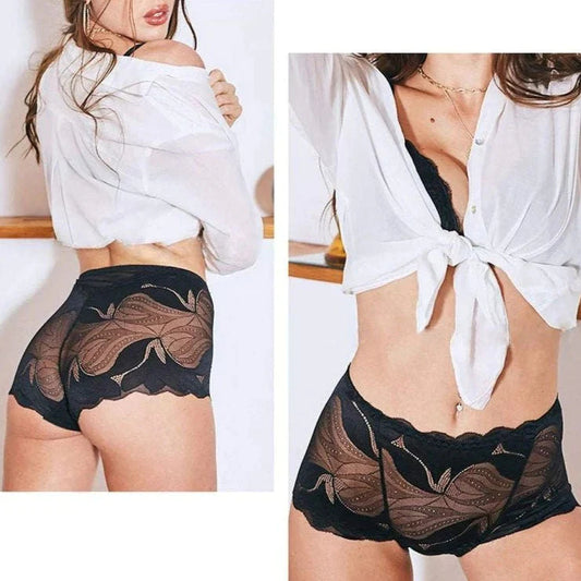 💝Hot Sale 💝-Ladies Silk Lace Handmade Underwear Pack