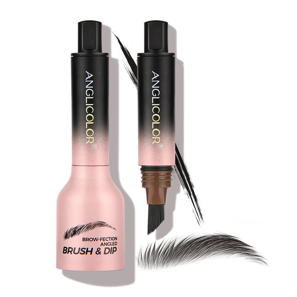 Anglicolor®️ Brow-Fection Angled Brush & Dip Liquid Eyebrow Gel