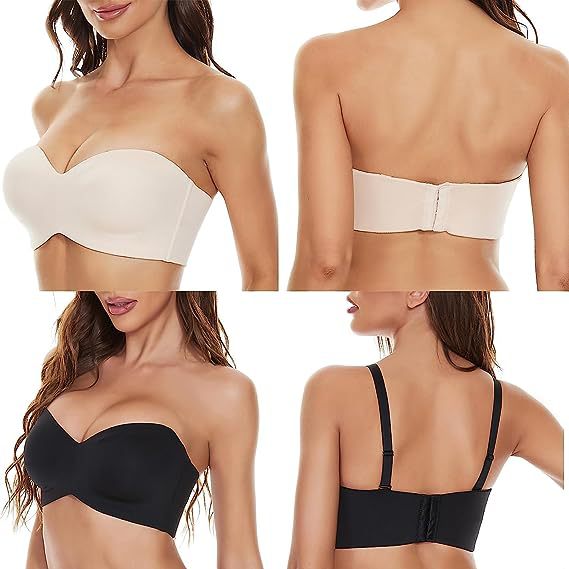 💕Full Support Non-Slip Convertible Bandeau Bra