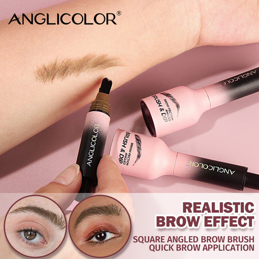 Anglicolor®️ Brow-Fection Angled Brush & Dip Liquid Eyebrow Gel