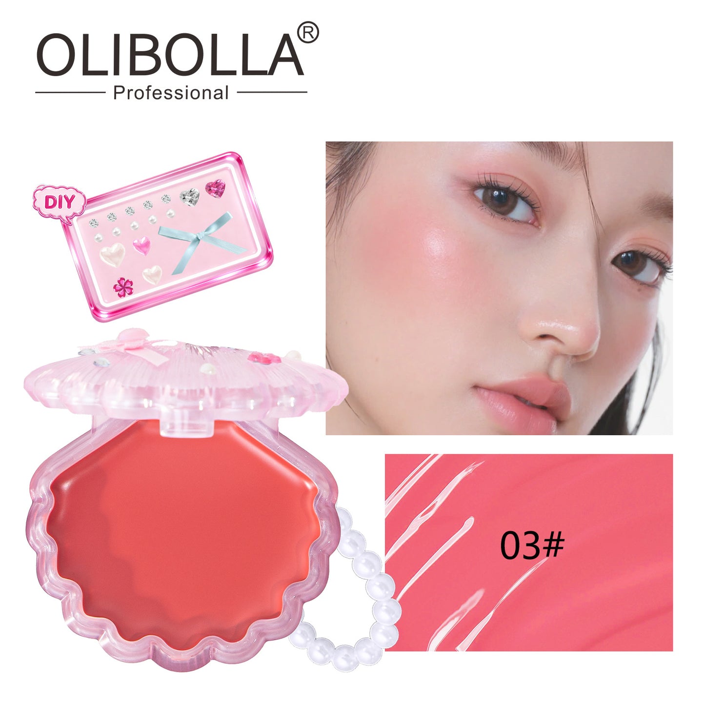 Shell Blush Cream, Multi-Use, Lip & Cheek