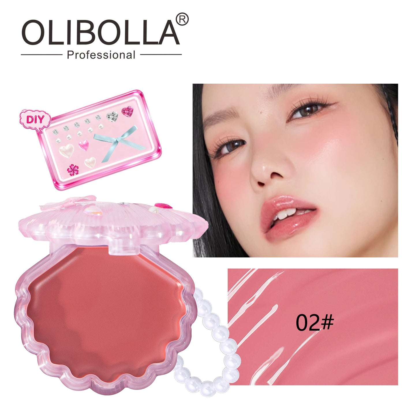 Shell Blush Cream, Multi-Use, Lip & Cheek