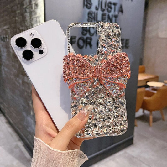 Luxury diamond iphone case with diamond protective cover