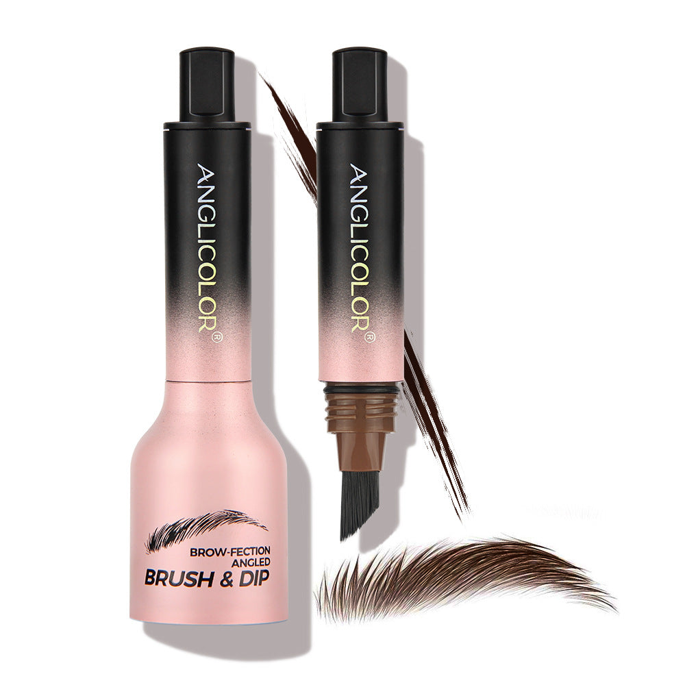 Anglicolor®️ Brow-Fection Angled Brush & Dip Liquid Eyebrow Gel