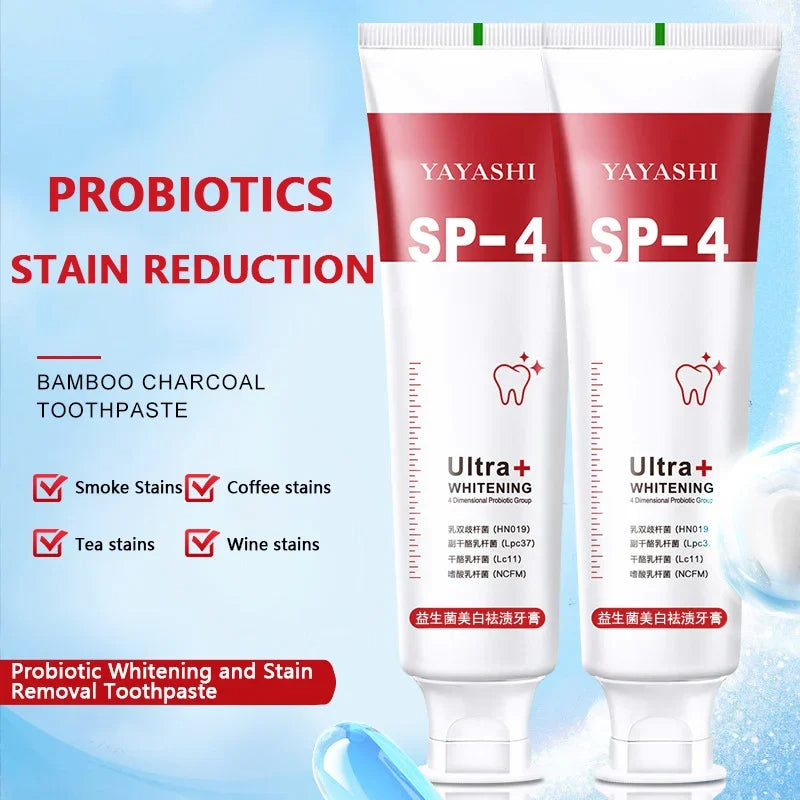 🔥YAYASHI SP-4™ Probiotic Whitening Toothpaste-Removes Years of Stains 🔥(weight:120g)