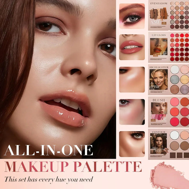 5-layer book-like makeup palette with 67 professional shades