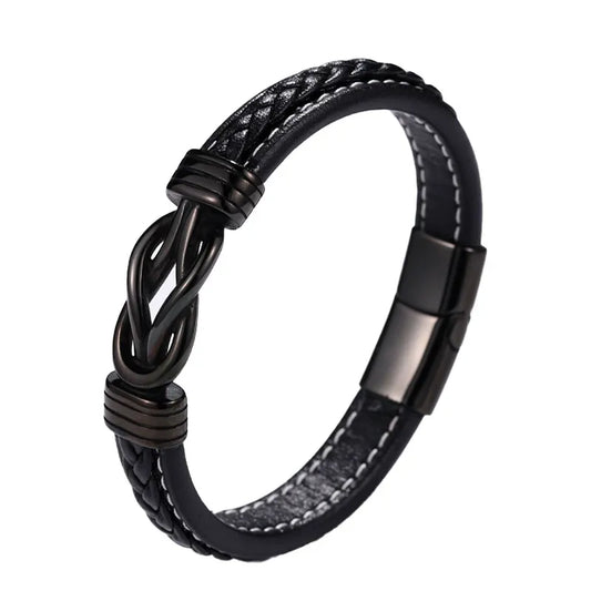 Dainty Braided Leather Bracelet