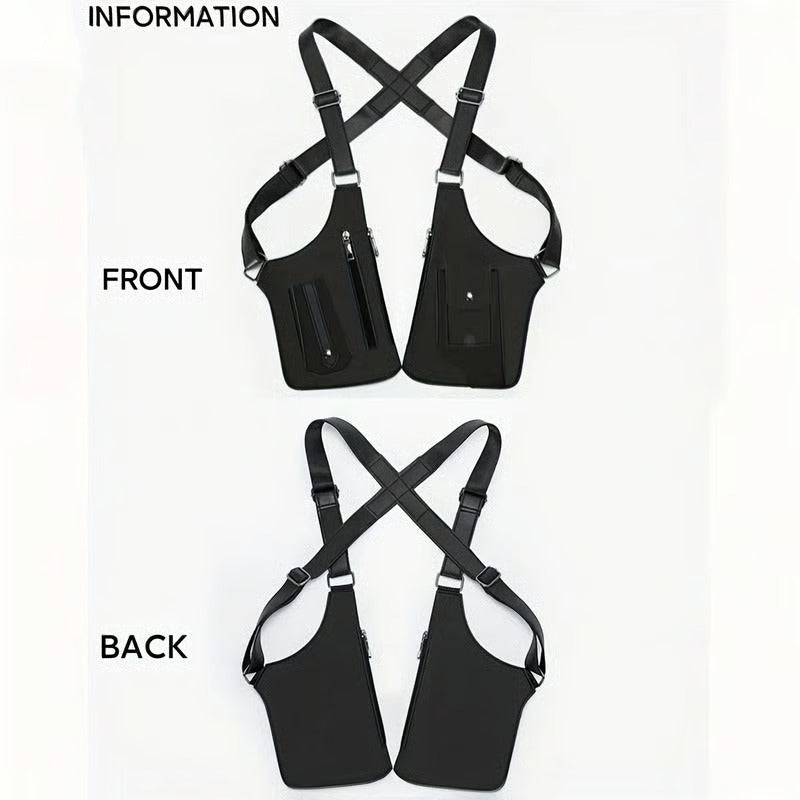 Adjustable Leather  Underarm Shoulder Bag