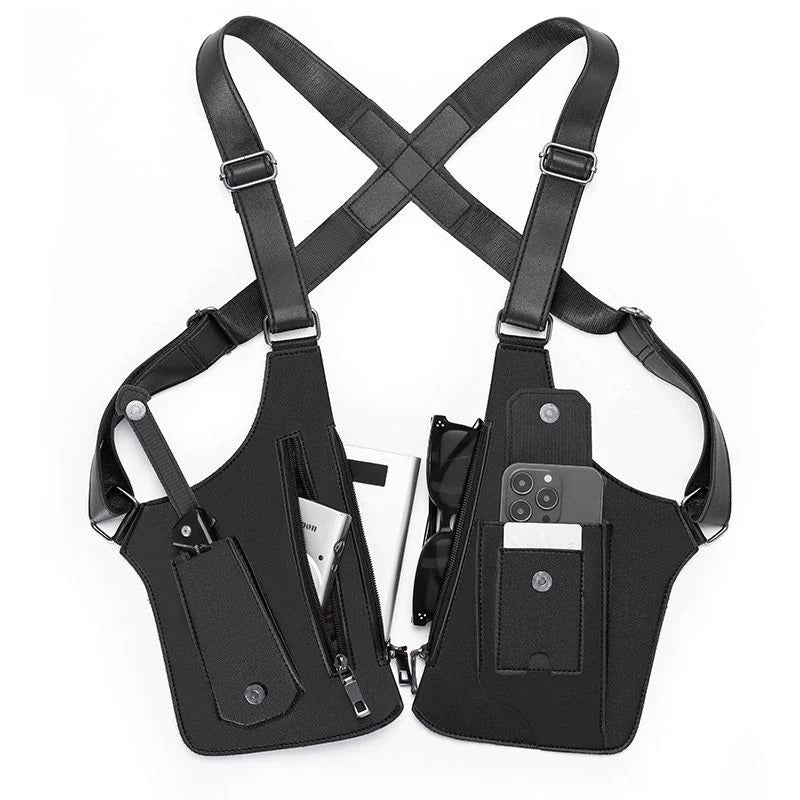 Adjustable Leather  Underarm Shoulder Bag