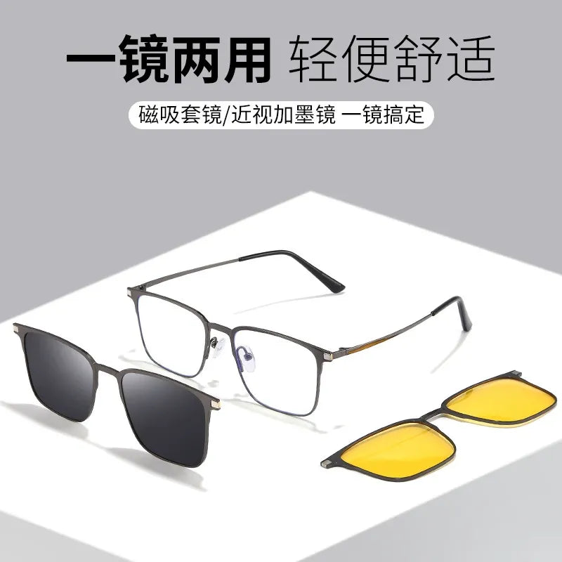 New polarized sunglasses with magnetic closure