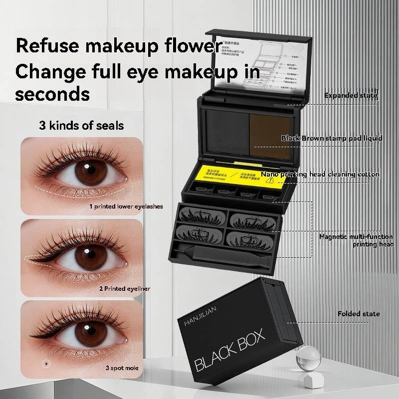 2-in-1 Eye Makeup Stamp Pen [Black Box Set]
