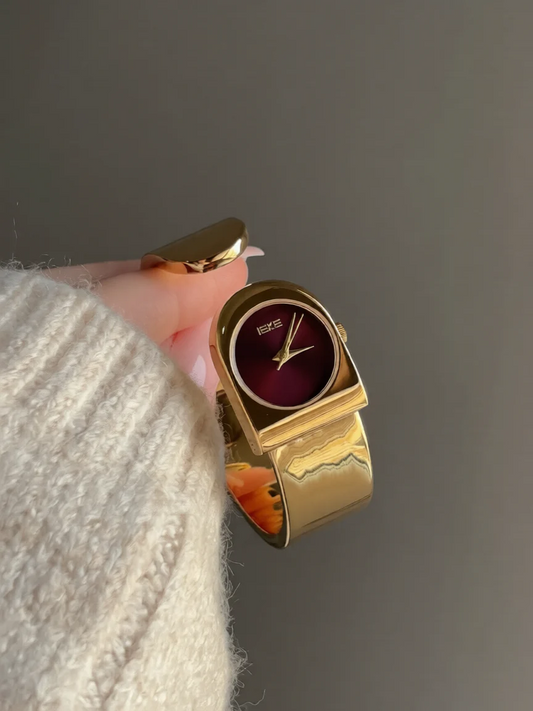 IEKE Gold Cuff Watch