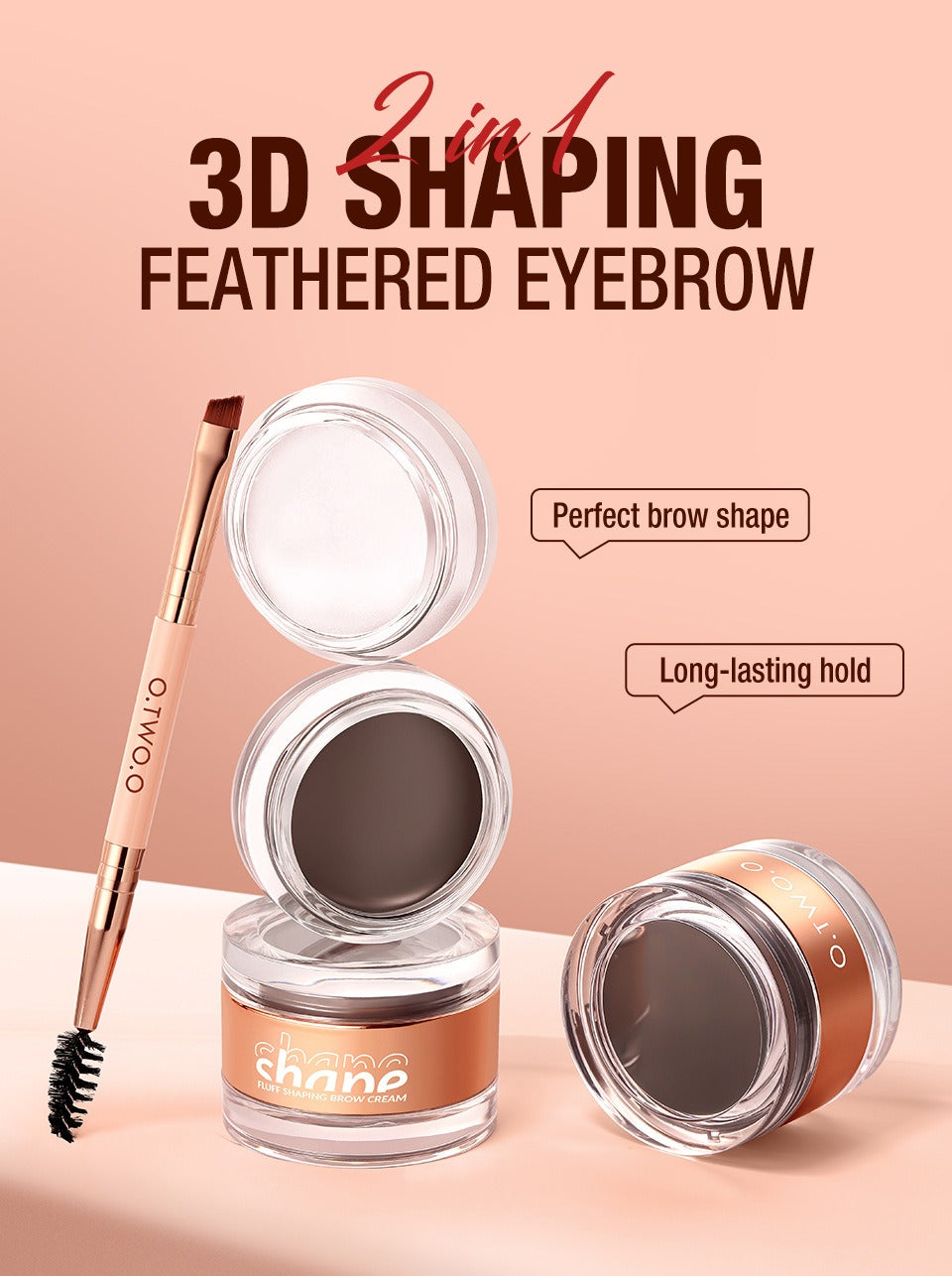 O.TWO.O Volumizing and Setting Brow Wax & Brow Mascara