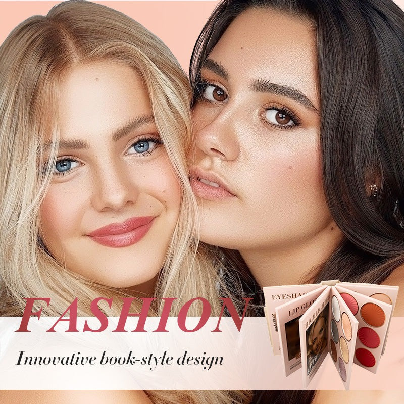 5-layer book-like makeup palette with 67 professional shades