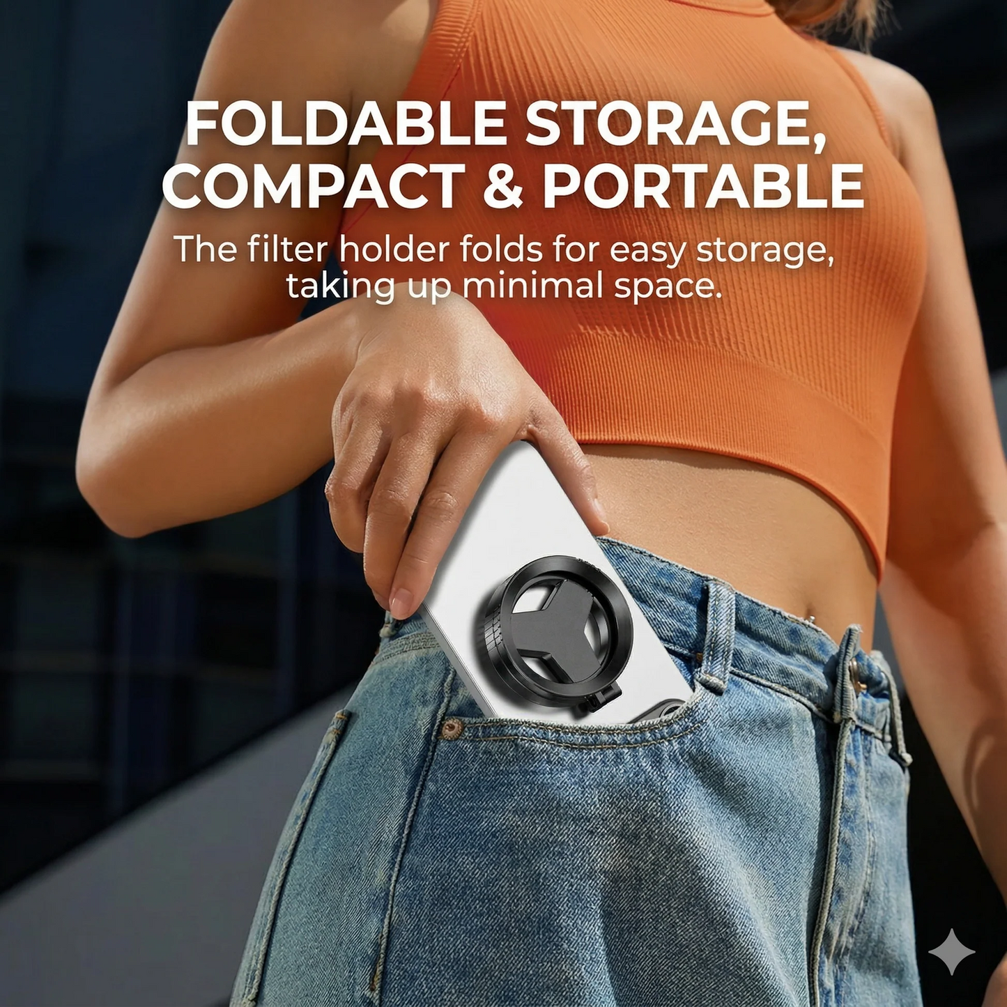 Anti-Glare Magnetic Phone Camera Filter