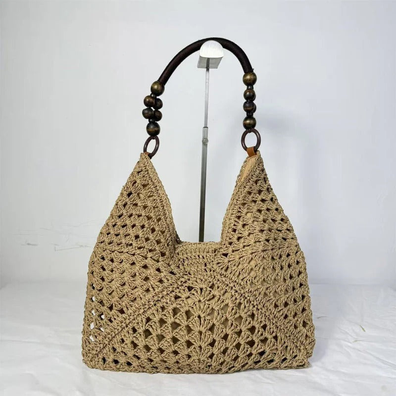 👜Artisanal Woven Tote Bag with Inner Lining