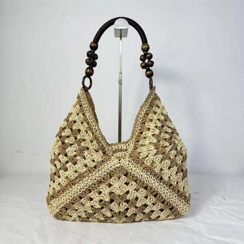 👜Artisanal Woven Tote Bag with Inner Lining