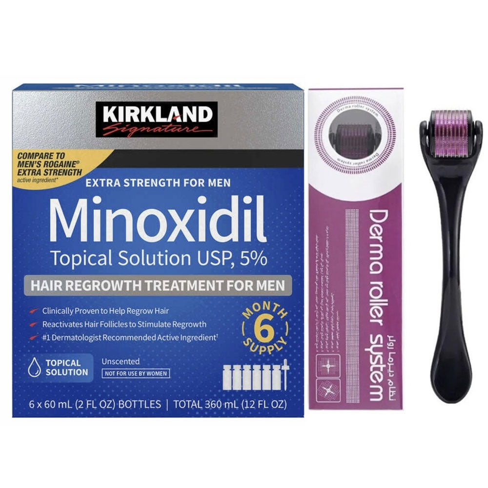 Kirkland Minoxidil 5% + DRS Derma Roller