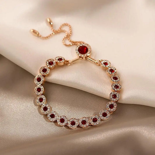 Red light luxury retro bracelet